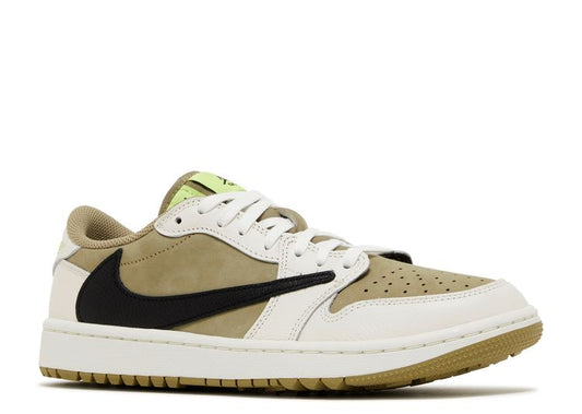 Jordan 1 Low X Travis Scott Golf Olive