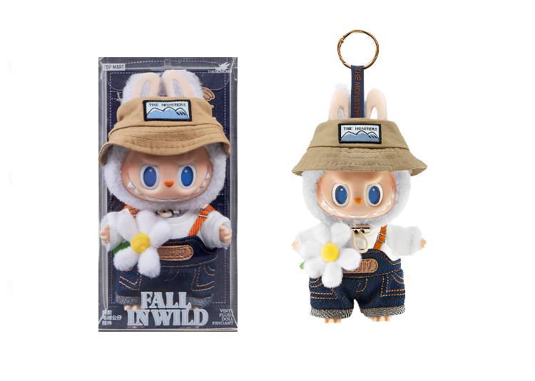 the monsters fall in wild series-vinyl plush doll pendant Labubu Fall in Wild Pendant – Size Run