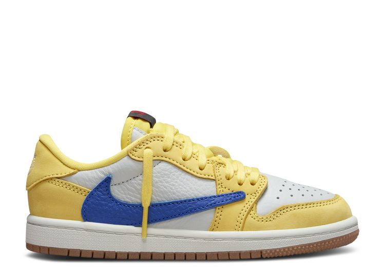 Jordan 1 Low X Travis Scott Kids Canary