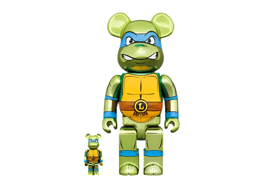Bearbrick x Teenage Mutant Ninja Turtles Leonardo 100% & 400% Set