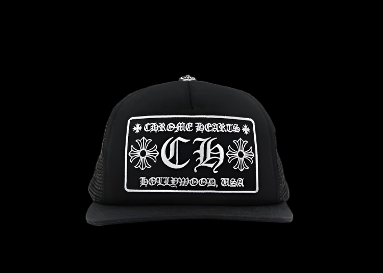 Chrome Hearts Hollywood Trucker Hat Black