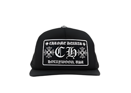 Chrome Hearts Hollywood Trucker Hat Black