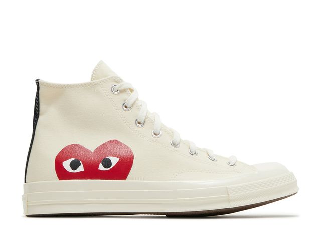 Converse Comme Des Garcons Play X Chuck 70 High Milk