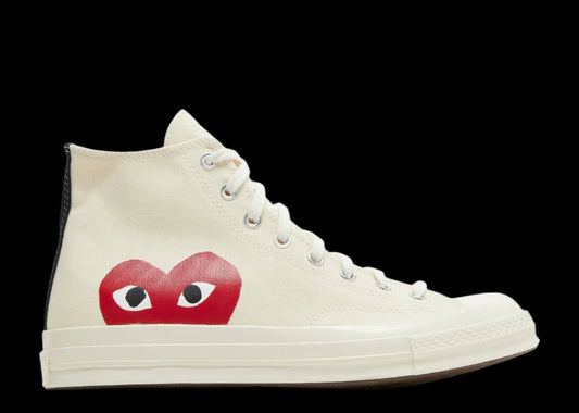 Converse Hi X Comme des Garcons White