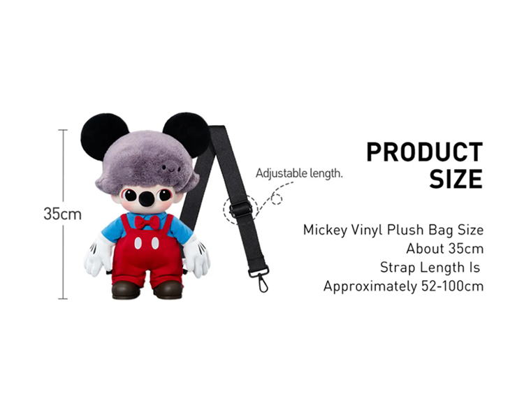 Dimoo Mickey Vnyl Plush Bag 400%