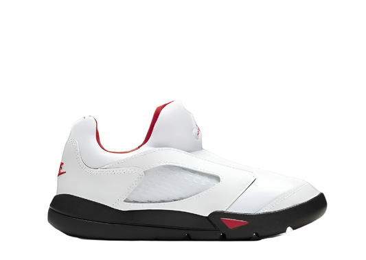 Jordan 5 Fire Red Silver Tongue