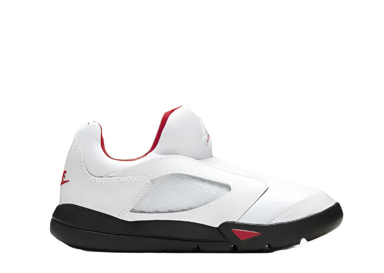 Jordan 5 Fire Red Silver Tongue