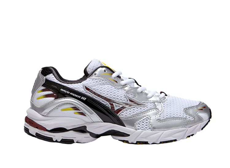 Mizuno Wave Rider 10 White Silver