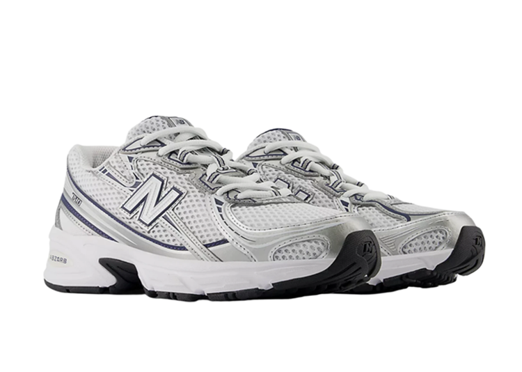 New Balance 740 Kids White Navy