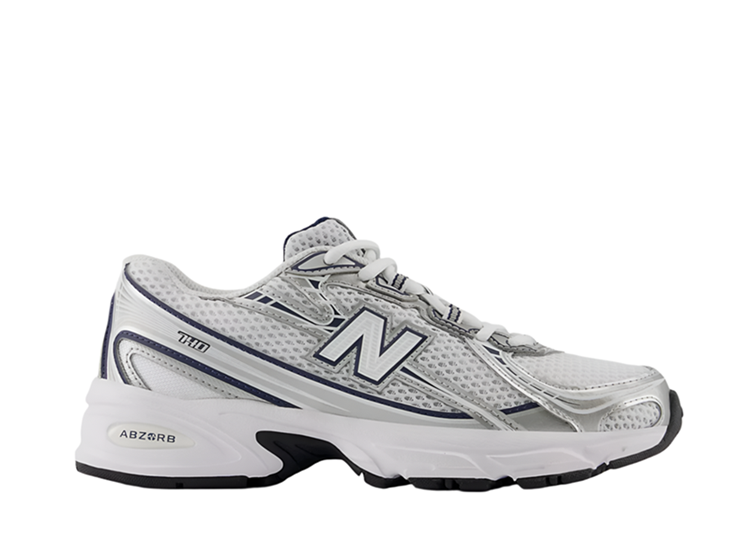 New Balance 740 Kids White Navy