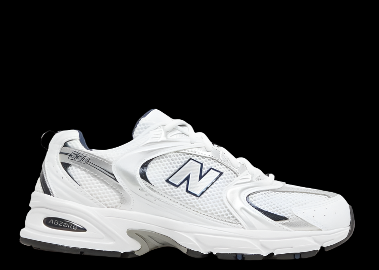 New Balance 530 White Silver Navy