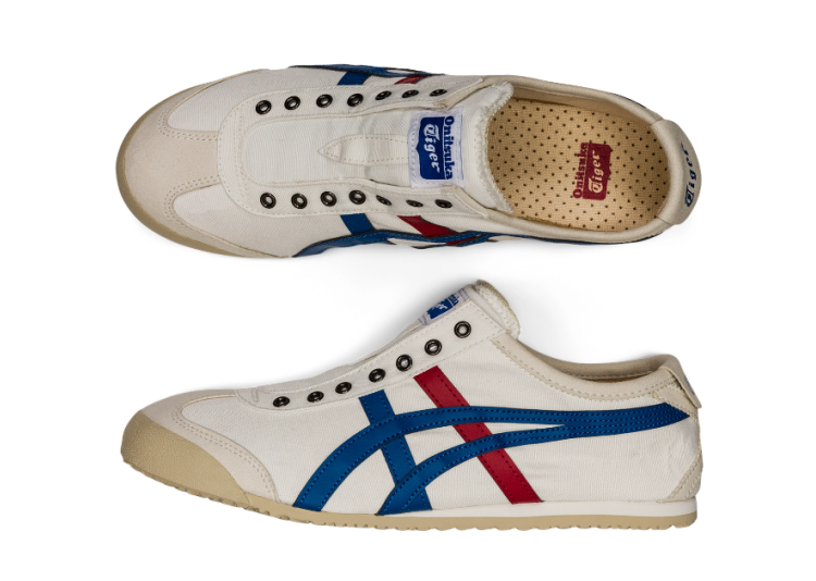 Onitsuka Tiger Slip-on White Blue Red