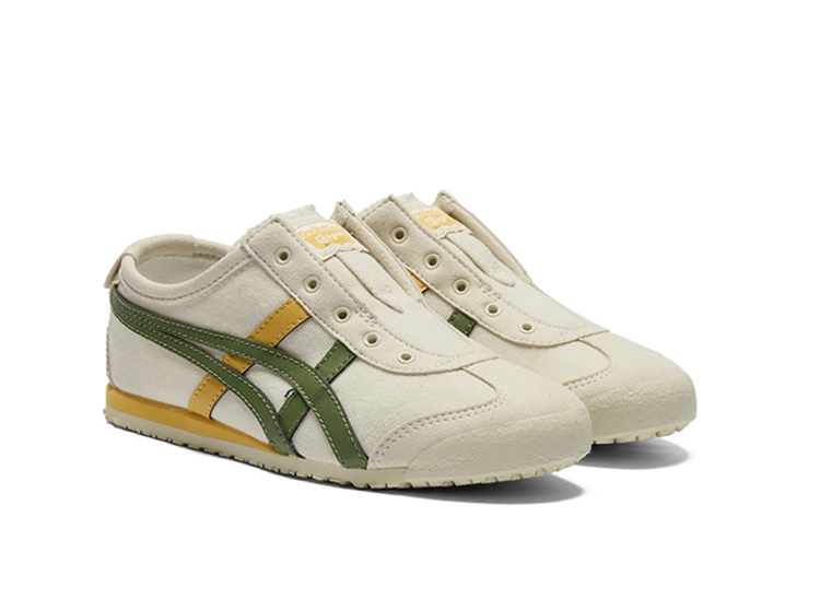 Onitsuka Tiger Kids Slip on Green Yellow
