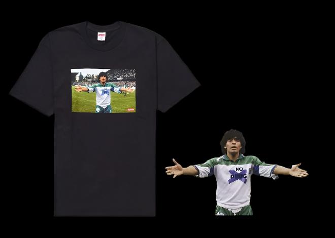 Supreme Maradona Black T Shirt